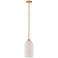 Savoy House Isla Blanca 8" Wide Warm Brass Mini Pendant
