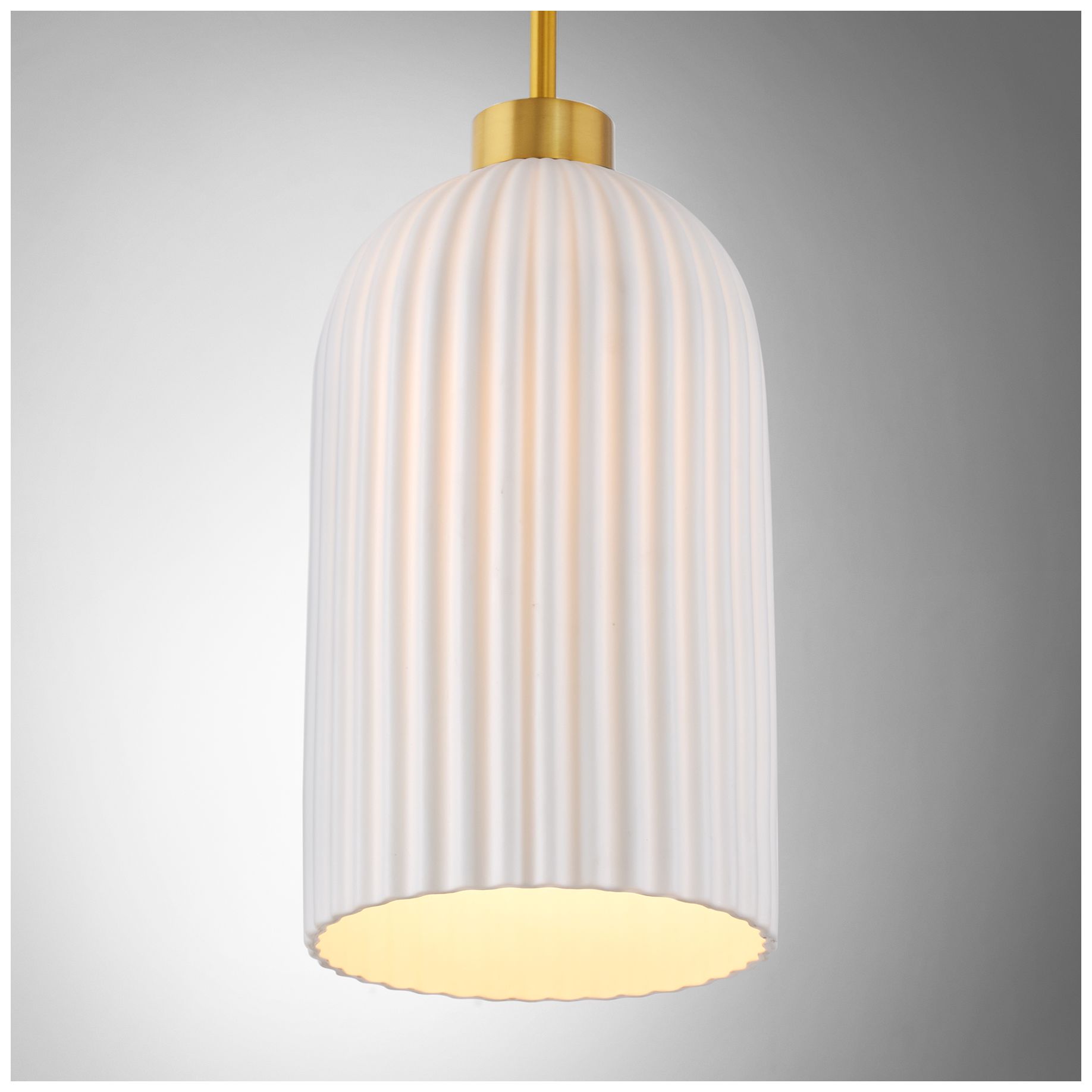 Image 5 Savoy House Isla Blanca 8" Wide Warm Brass Mini Pendant more views