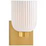 1_Savoy House Isla Blanca 9" High Warm Brass Wall Sconce