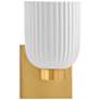 2_Savoy House Isla Blanca 9" High Warm Brass Wall Sconce more views