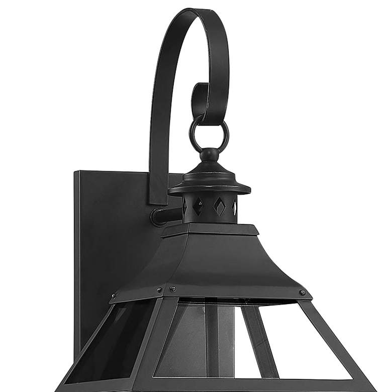 Image 3 Savoy House Jackson 26" High Black with Gold Highlights Outdoor Wall L more views