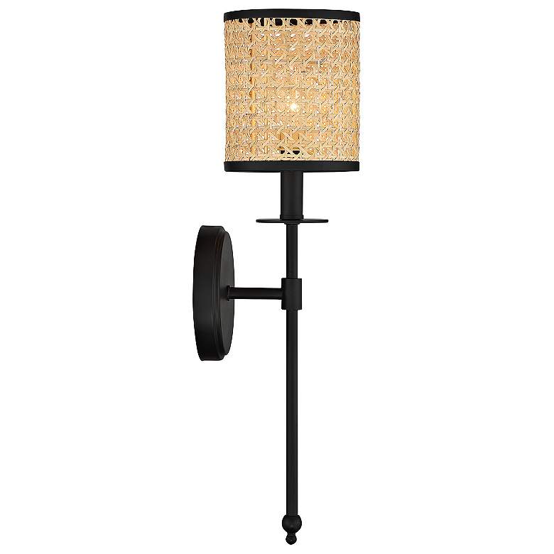 Image 6 Savoy House Jaylar 20" High Matte Black Wall Sconce more views