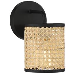 Savoy House Jaylar 9" High Matte Black Wall Sconce