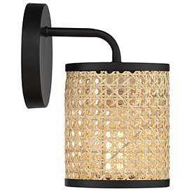 Image5 of Savoy House Jaylar 9" High Matte Black Wall Sconce more views