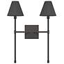 1_Savoy House Jefferson 20"H Matte Black 2-Light Wall Sconce