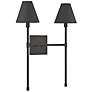 4_Savoy House Jefferson 20"H Matte Black 2-Light Wall Sconce more views