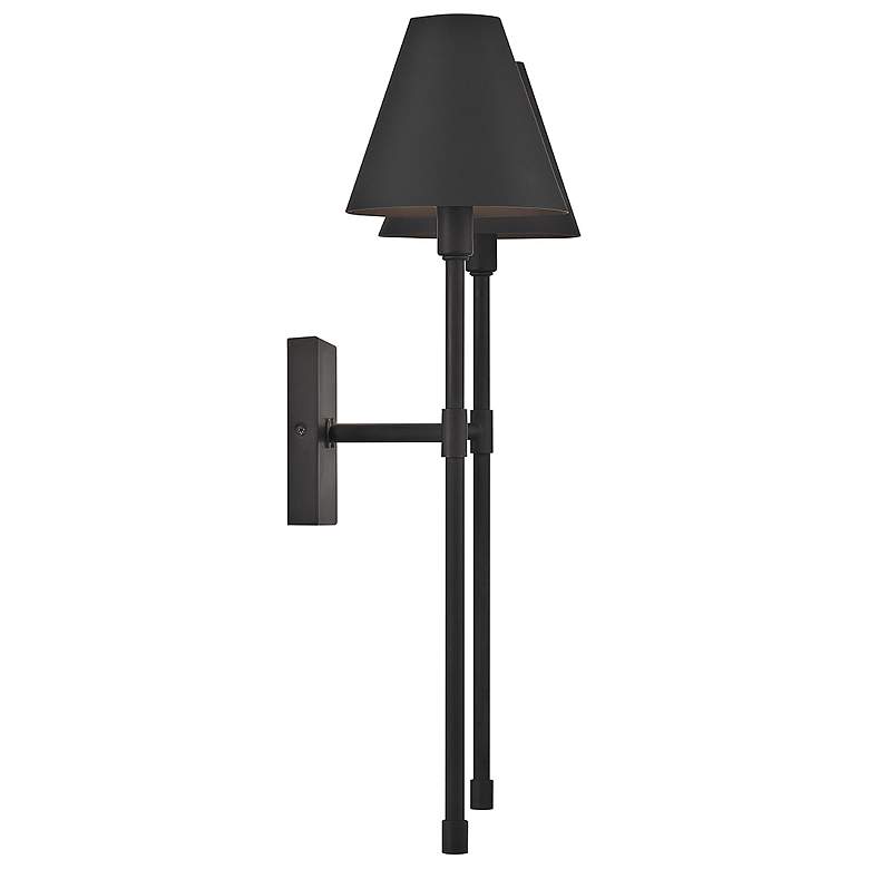 Image 6 Savoy House Jefferson 20"H Matte Black 2-Light Wall Sconce more views