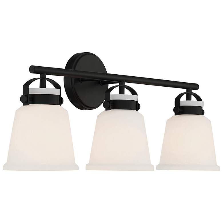 Image 4 Savoy House Kaden 26" Wide Matte Black 3-Light Bath Light more views