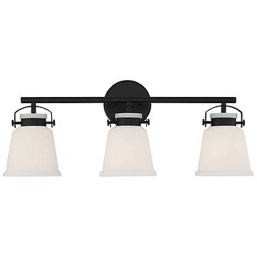 Savoy House Kaden 26" Wide Matte Black 3-Light Bath Light