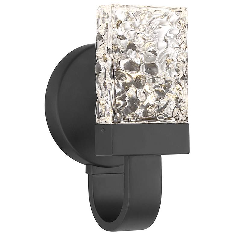 Image 1 Savoy House Kahn 9 inch High Matte Black Integrated LED Wall Sconce