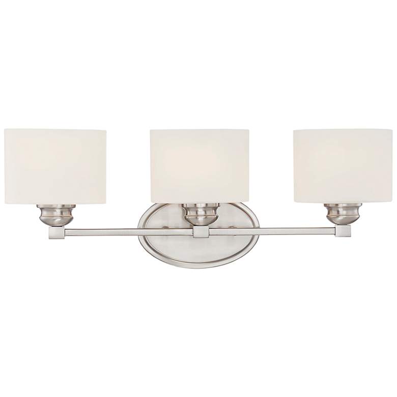 Image 2 Savoy House Kane 24"W Satin Nickel 3-Light Vanity Bath Light