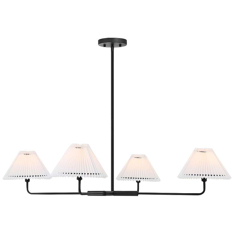 Image 1 Savoy House Kelsey 41" Wide Matte Black 4-Light Chandelier
