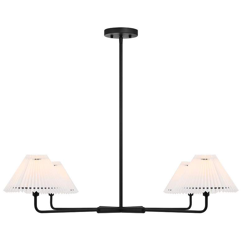 Image 4 Savoy House Kelsey 41" Wide Matte Black 4-Light Chandelier more views