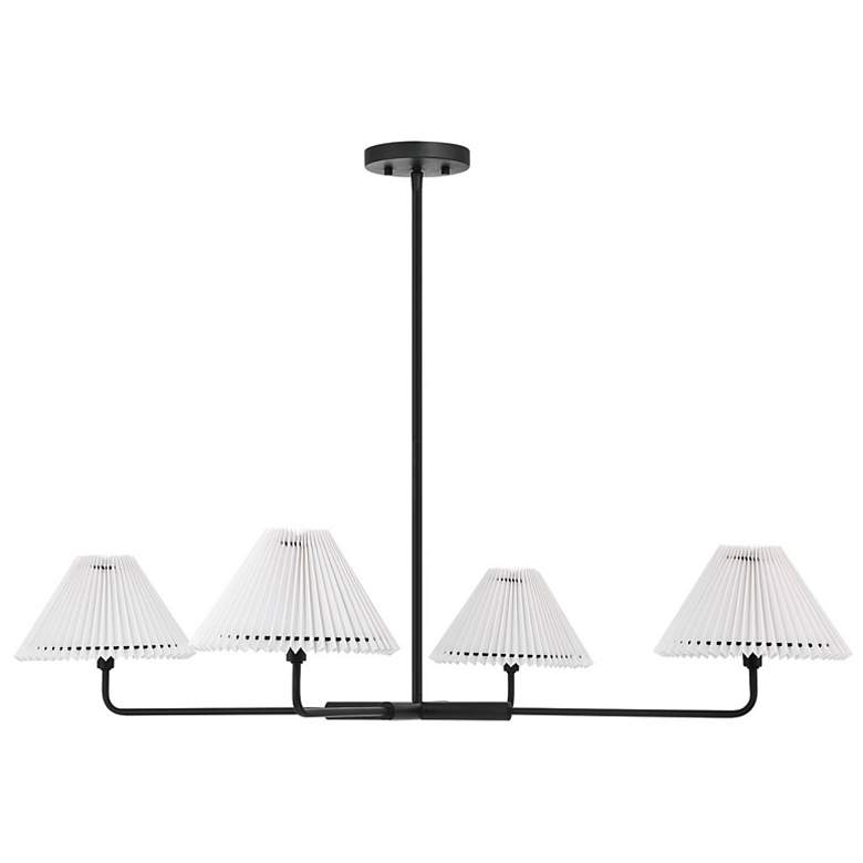 Image 6 Savoy House Kelsey 41" Wide Matte Black 4-Light Chandelier more views