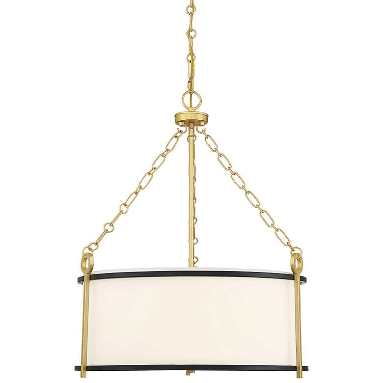 Image 1 Savoy House Kian 22" Wide Gold Drum Pendant Light