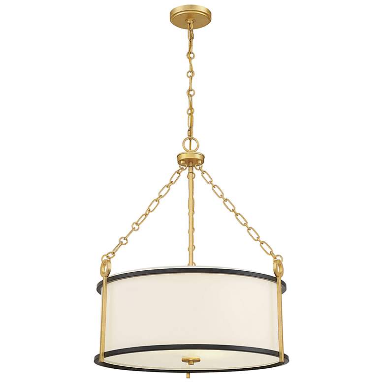 Image 6 Savoy House Kian 22" Wide Gold Drum Pendant Light more views