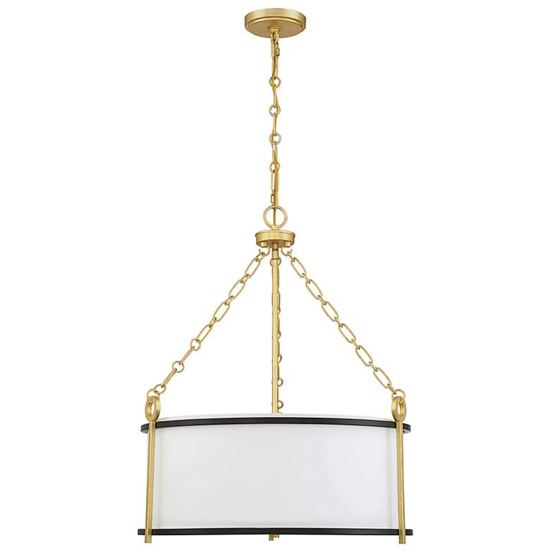 Image 7 Savoy House Kian 22" Wide Gold Drum Pendant Light more views
