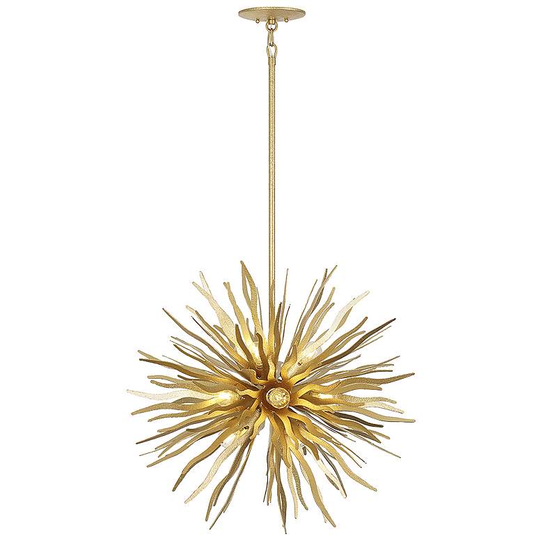Image 1 Savoy House Killiam 28" Wide Cavalier Gold 12-Light Pendant