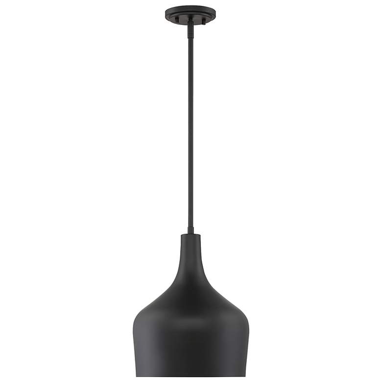 Image 1 Savoy House Kylie 10 1/2" Wide Matte Black Mini Pendant