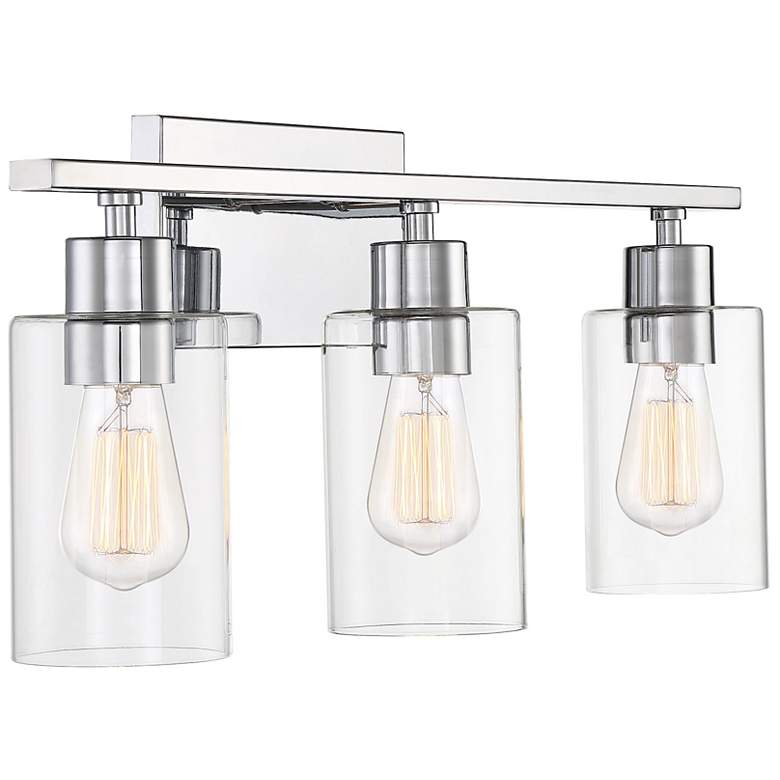 Image 4 Savoy House Lambert 22"W Polished Chrome 3-Light Bath Light more views