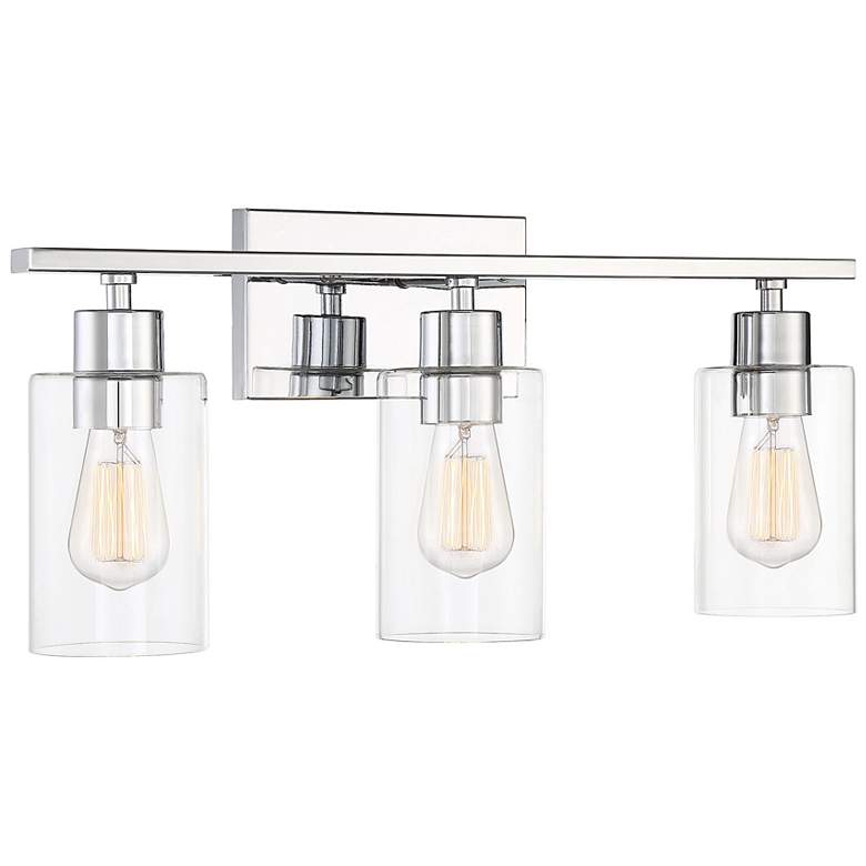 Image 6 Savoy House Lambert 22"W Polished Chrome 3-Light Bath Light more views