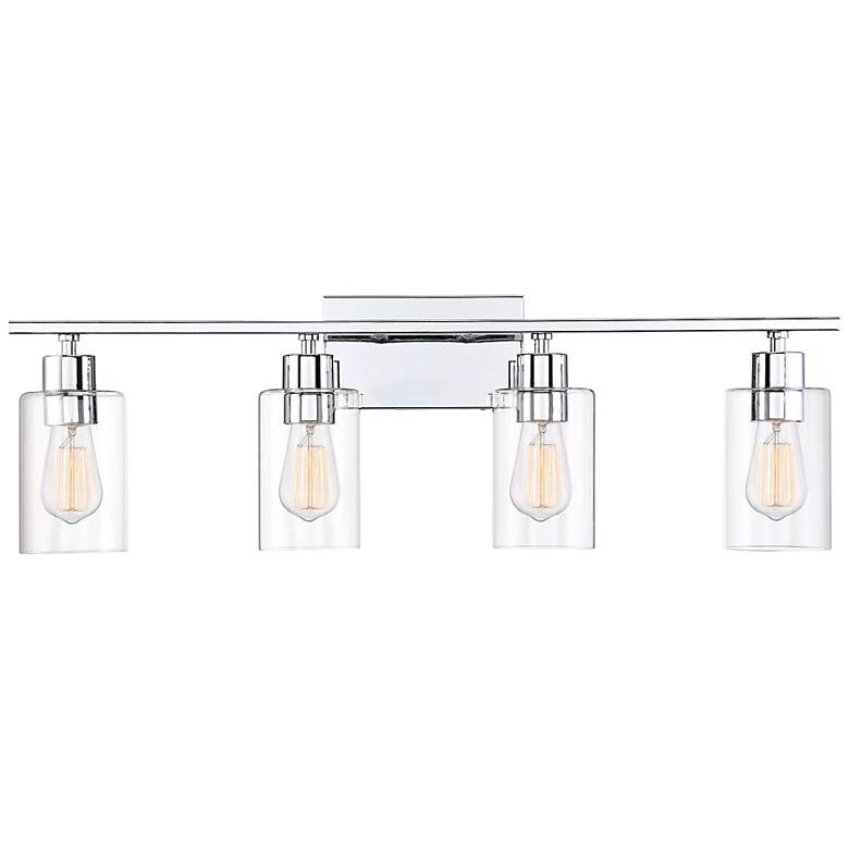 Image 1 Savoy House Lambert 31"W Polished Chrome 4-Light Bath Light
