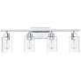 3_Savoy House Lambert 31"W Polished Chrome 4-Light Bath Light more views