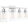 4_Savoy House Lambert 31"W Polished Chrome 4-Light Bath Light more views