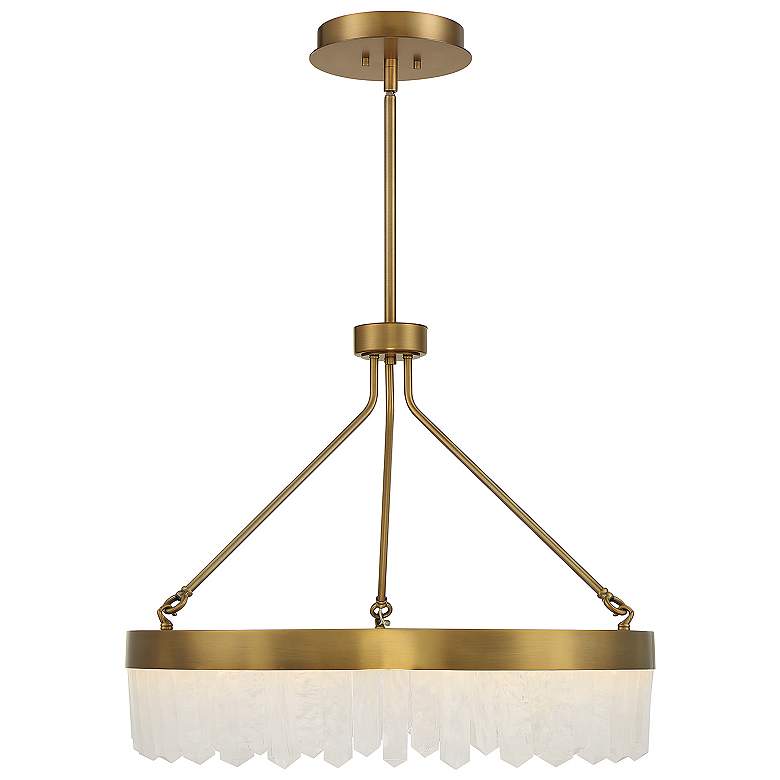Image 1 Savoy House Landon 27" Wide Warm Brass Integrated LED Pendant