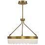 1_Savoy House Landon 27" Wide Warm Brass Integrated LED Pendant