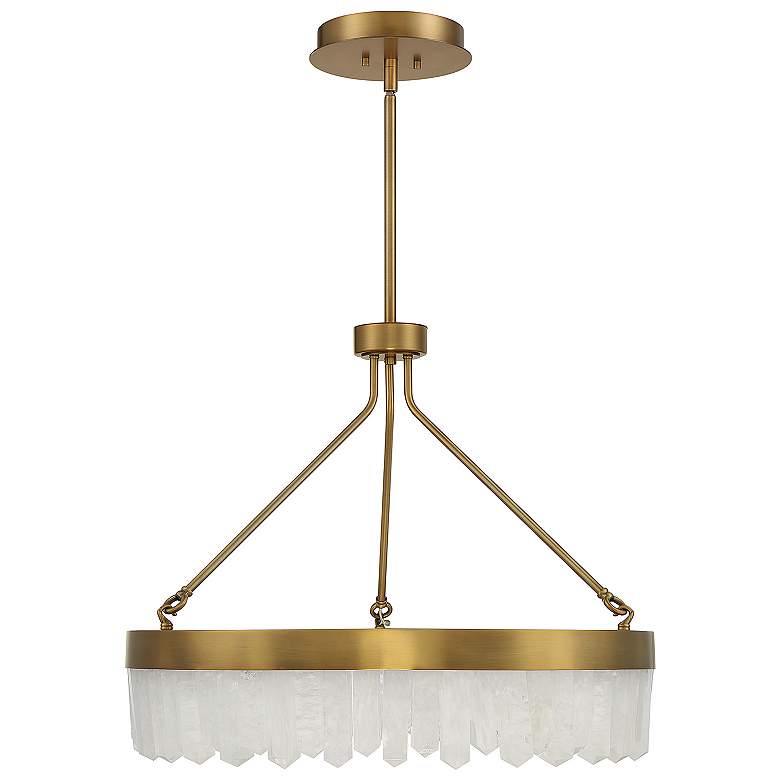 Image 2 Savoy House Landon 27" Wide Warm Brass Integrated LED Pendant more views