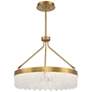 3_Savoy House Landon 27" Wide Warm Brass Integrated LED Pendant more views