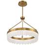 4_Savoy House Landon 27" Wide Warm Brass Integrated LED Pendant more views