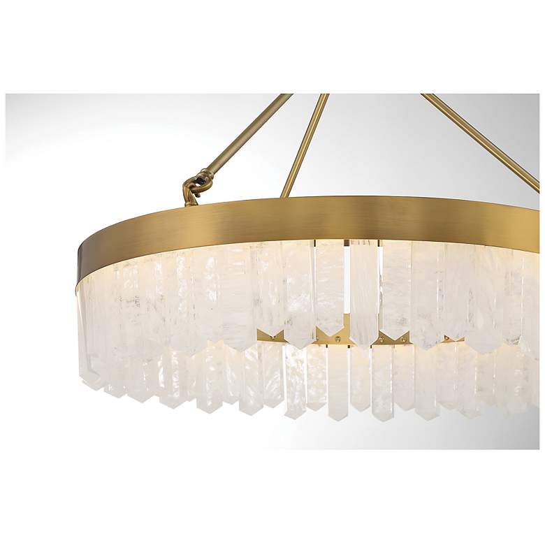 Image 6 Savoy House Landon 27" Wide Warm Brass Integrated LED Pendant more views