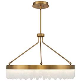 Image1 of Savoy House Landon 34" Wide Warm Brass Integrated LED Pendant