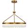 Savoy House Landon 34" Wide Warm Brass Integrated LED Pendant