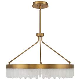 Image2 of Savoy House Landon 34" Wide Warm Brass Integrated LED Pendant more views