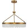 2_Savoy House Landon 34" Wide Warm Brass Integrated LED Pendant more views