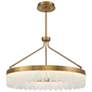 3_Savoy House Landon 34" Wide Warm Brass Integrated LED Pendant more views