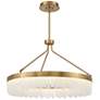 5_Savoy House Landon 34" Wide Warm Brass Integrated LED Pendant more views