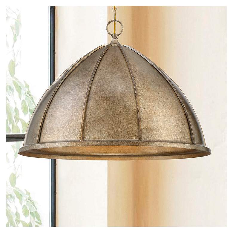 Image 1 Savoy House Laramie 23" Wide Chelsea Gold 3-Light Pendant