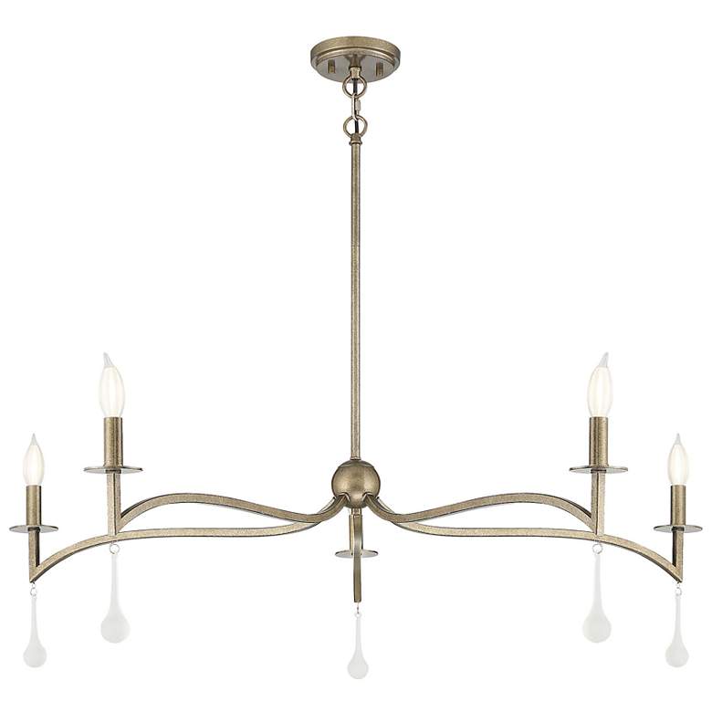 Image 4 Savoy House Laramie 43" Wide Chelsea Gold 5-Light Chandelier more views