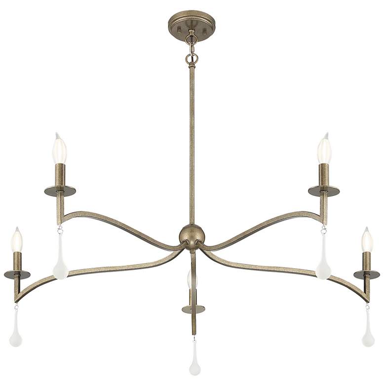 Image 5 Savoy House Laramie 43" Wide Chelsea Gold 5-Light Chandelier more views