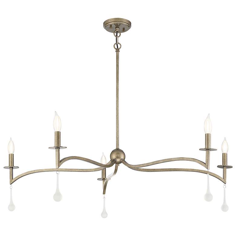 Image 6 Savoy House Laramie 43" Wide Chelsea Gold 5-Light Chandelier more views