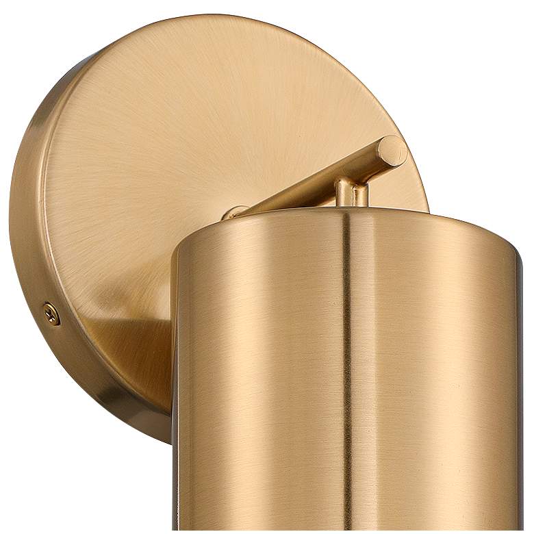 Image 2 Savoy House Lio 12" High Noble Brass Wall Sconce more views