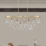Thumbnail1 of Savoy House Livorno 36" Noble Brass and Crystal 8-Light Chandelier