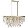 Thumbnail4 of Savoy House Livorno 36" Noble Brass and Crystal 8-Light Chandelier more views