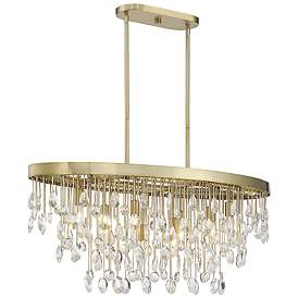 Image5 of Savoy House Livorno 36" Noble Brass and Crystal 8-Light Chandelier more views