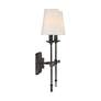 3_Savoy House Lorainne 17 1/2" High Black 2-Light Wall Sconce more views