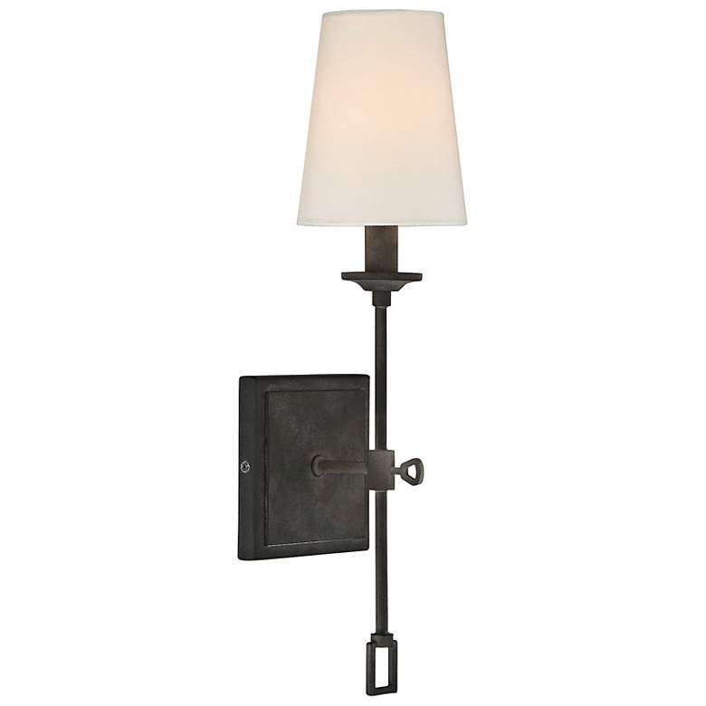 Image 3 Savoy House Lorainne 17 1/2" High Oxidized Black Wall Sconce more views